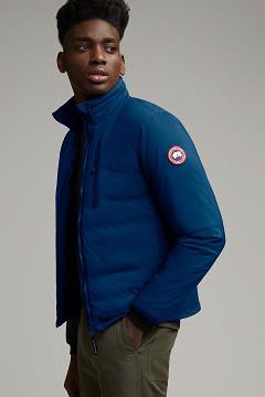 Chamarras Canada Goose Hombre México - Lodge Chaqueta De Plumas Azules Oscuro VD6302714